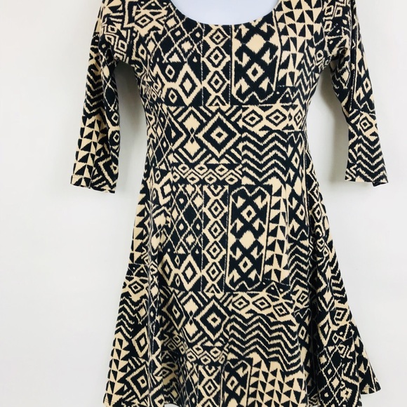 Love J (J. Jill Juniors) Dress Black/Tan Sz Med - Picture 4 of 5